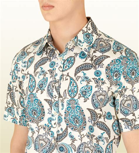 gucci button down shirts for men|short sleeve dress shirts Gucci.